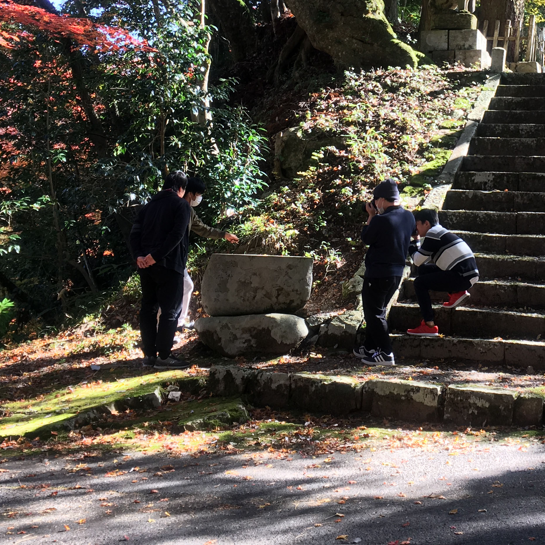 撮影授業－可部屋集成館さまでの紅葉